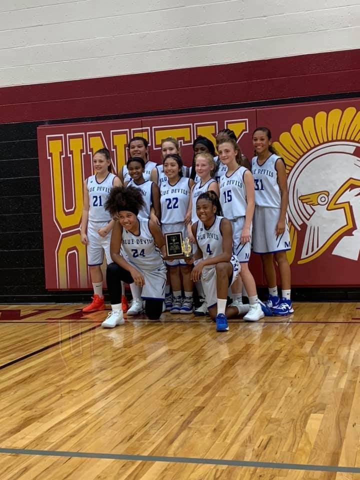 CONGRATULATIONS to the Lady Devils on their win over Giant City to secure 3rd place in the Unity Point Tournament. Hard work pays off!  💪🏽🏀‼️
#keepimproving #teamwork #proudcoach 
<a href="/MMSBlueDevil/">MMS Blue Devils</a> <a href="/mms_bluedevils/">Murphysboro MS</a>