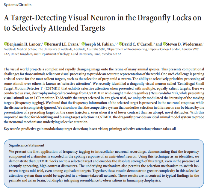 Benjamin Lancer (@benjamin_lancer) on Twitter photo Who wants an abstract? #science #PhD Thanks to <a href="/SfNJournals/">SfN Journals</a> #JNeurosci, <a href="/Joseph_M_Fabian/">Joseph Fabian</a>, Bernard Evans, my supervisors David O'Carroll & Steven Wiederman and everyone else who made this first paper (of many!) possible. But most of all, thanks to the dragonflies for being so cool Who wants an abstract? #science #PhD Thanks to <a href="/SfNJournals/">SfN Journals</a> #JNeurosci, <a href="/Joseph_M_Fabian/">Joseph Fabian</a>, Bernard Evans, my supervisors David O'Carroll & Steven Wiederman and everyone else who made this first paper (of many!) possible. But most of all, thanks to the dragonflies for being so cool