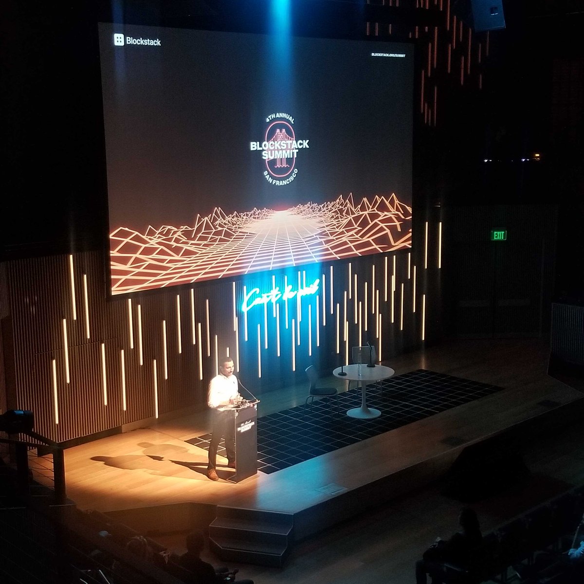 StacksCommunity's tweet image. And that's a wrap! Co-Founder and CEO of Blockstack PBC, Muneeb Ali closes the summit with a huge thanks to all the wonderful speakers and #BlockstackGlobal community members who showed up and made this year's summit incredible. 🙏
@muneeb #BlockstackSummit2019