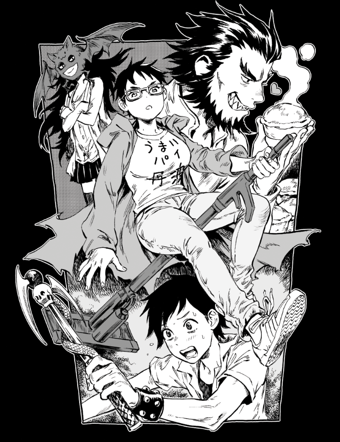 dorohedoro fanart from a while back of Tanba's group...! I love them sm i hope they show up in the anime?? 