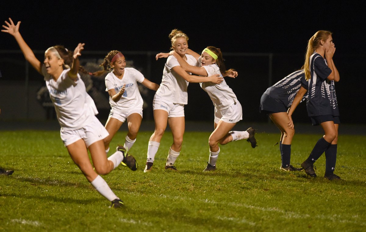 carrollvarsity's tweet photo. .@CCPS_WHS_OWLS and @CCPS_MVHS were locked in another close girls soccer battle until Elsa Schoberg helped the Owls avoid penalty kicks and advance in the regional playoffs. STORY/PHOTOS: https://t.co/FI6ITBO6Rt #CVSoccer https://t.co/BSRnN9mhZi