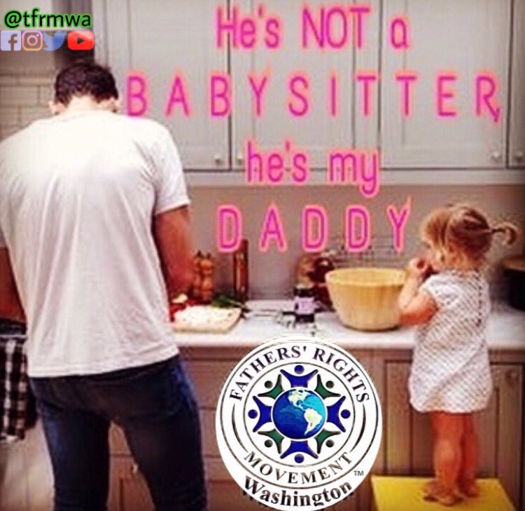 Fathers don’t “babysit,” it’s called #parenting! #truth!
#tfrmWA #fathersrightsmovement #fathersmatter #youarenotalone #stopPA #fatherhood #support5050 #equalsharedparenting #equality #familylawreform #dads #kids