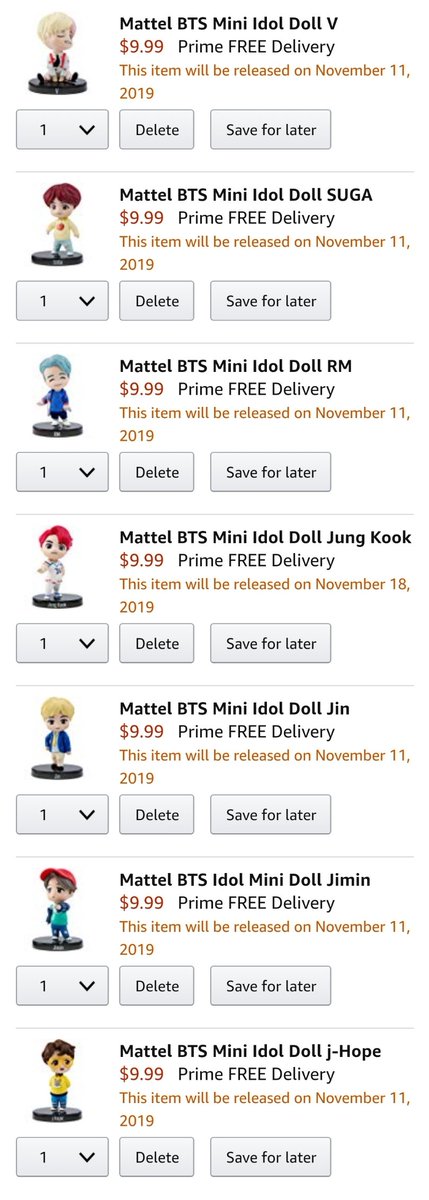 Mattel Bts Mini Idol Doll Matte Mattel Bts Mini Idol Doll Matte