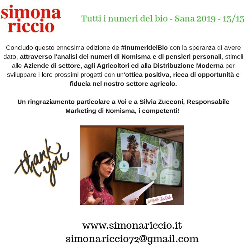 Simona_Riccio's tweet photo. [ #Inumeridelbio -  slide 13/13 - fine percorso]

👉 Avevo detto che oggi avremmo terminato e terminiamo qui questo percorso con un focus sull'export del biologico. Abbiamo affrontato vari argomenti, le opportunità le abbiamo tutte, bisogna fare bene!

https://t.co/gHZoDPDQvp https://t.co/ysrlcNibD6