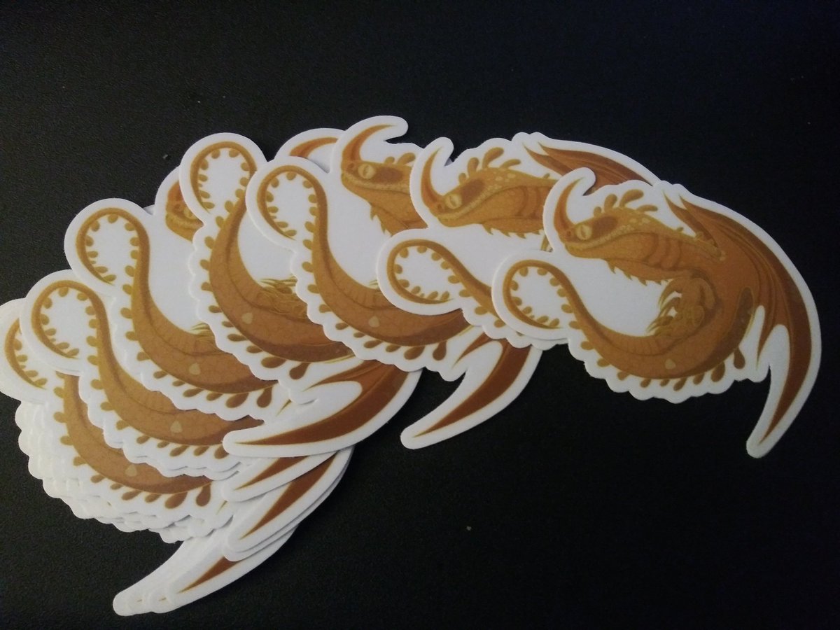 Katartwork's tweet photo. STICKER ALERT! Fireworm stickers are in! They are in limited supply so get them fast! 3$+1$ shipping within the US, 2$ international. #httyd #howtotrainyourdragon https://t.co/OLic6S6sO0