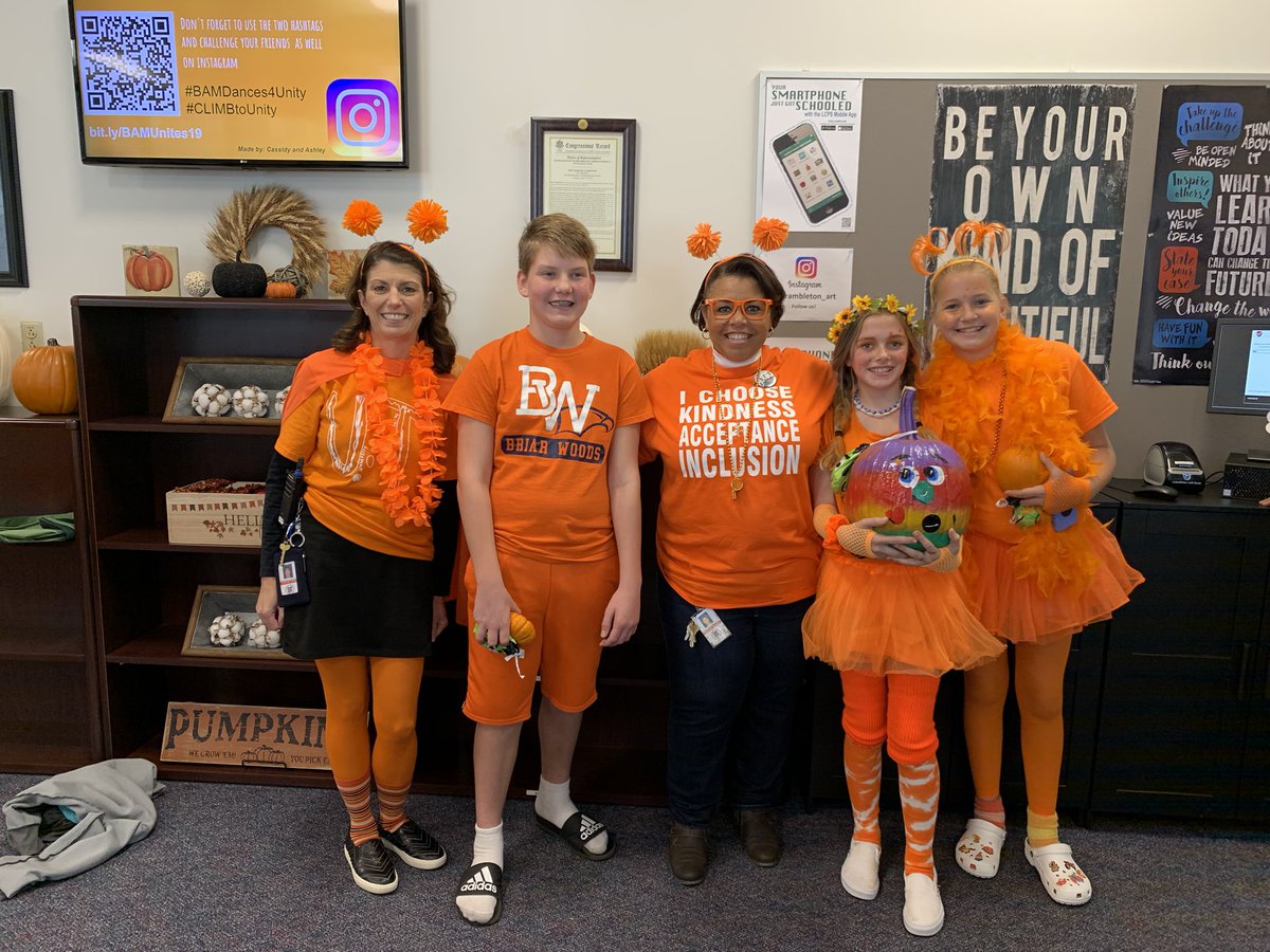 BamCounselors's tweet image. The BAM most-orange challenge winners ! #CLIMBtoUnity @rdawson2213