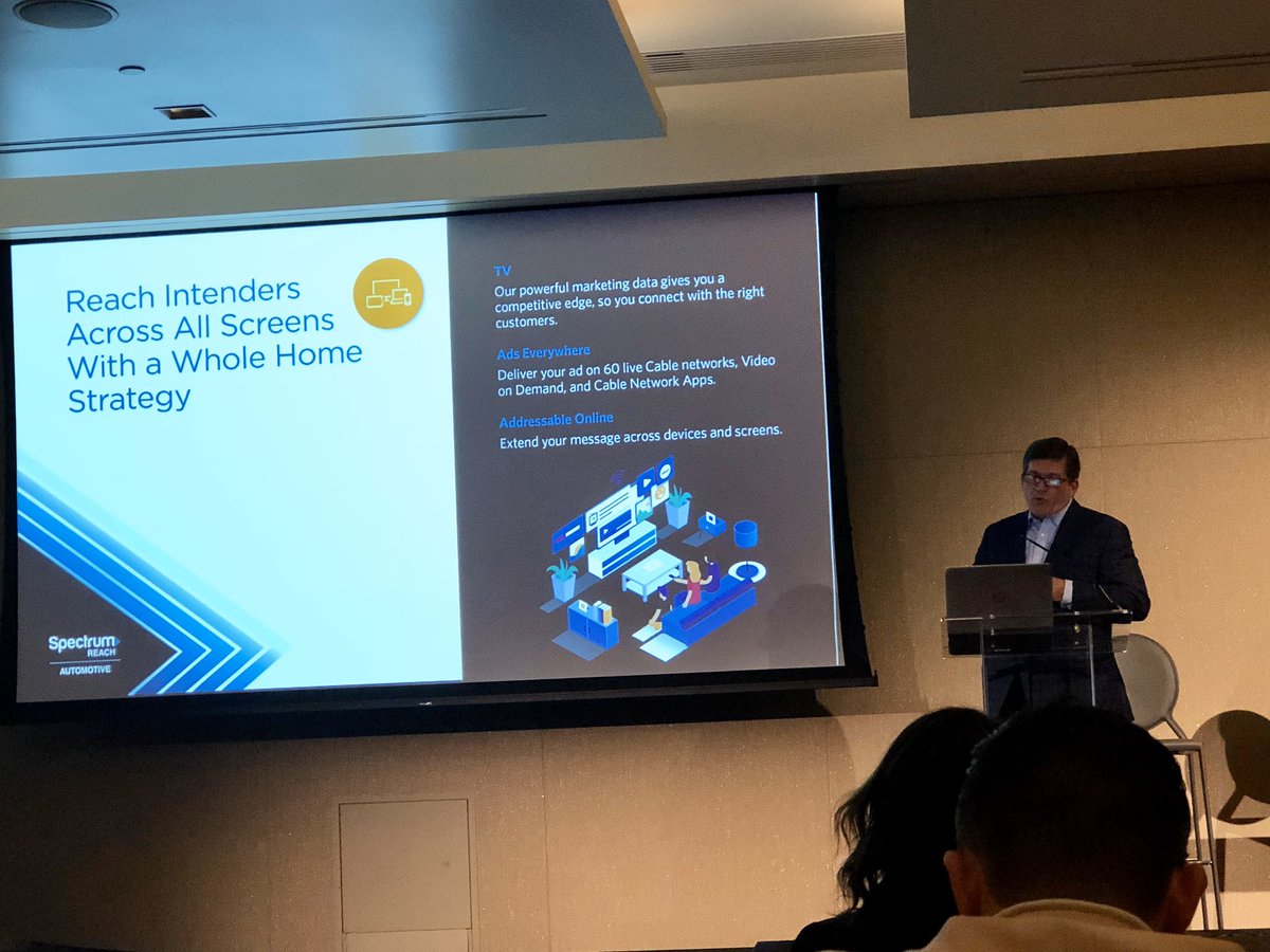 Robin Darnell on Twitter: "Put the Most Powerful Data Behind Your Marketing  Strategy...great session with Spectrum Reach VP of Ad Sales Paul Sly &amp;  Kurt Kennedy VO of Automotive Sales #spectrumreach #spectrumreachautomotive  #