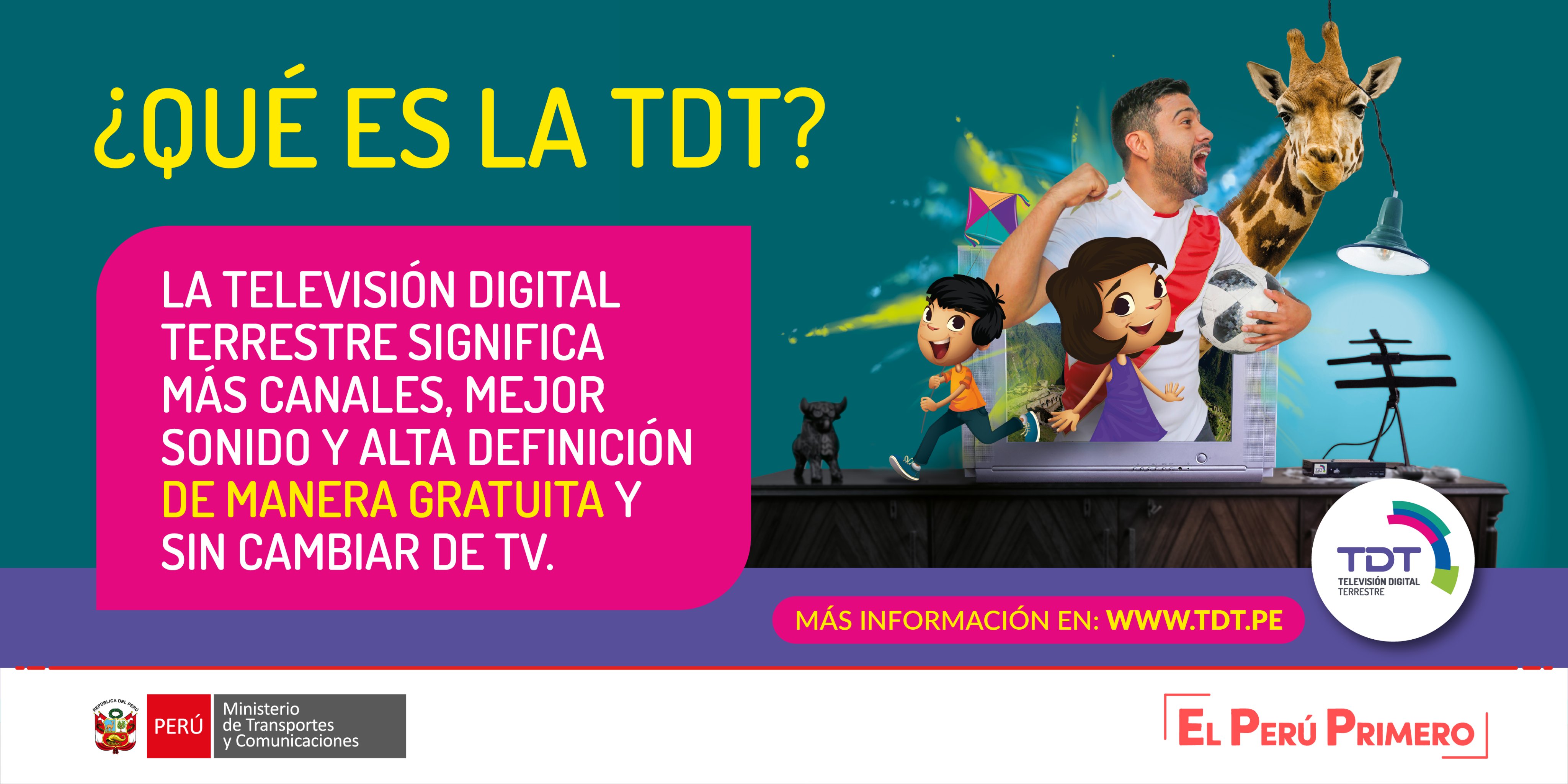 Ministerio de Transportes y Comunicaciones on X: 📺 Conoce las ventajas  que trae la Televisión Digital Terrestre (#TDT) en    / X