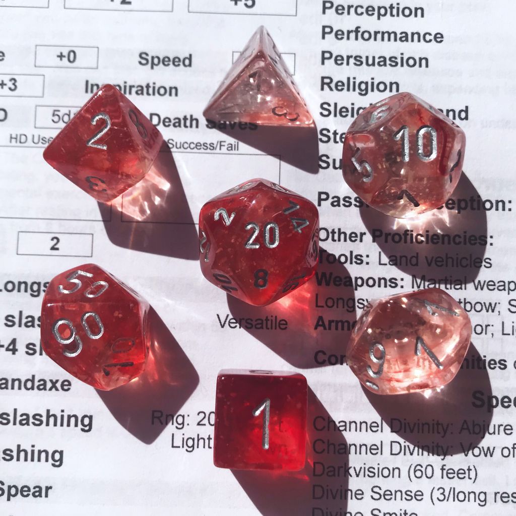 battleaxemage's tweet photo. Perfect for Halloween! Like bloodstains in water
#dice #d20 #dnd #dnd5e #ttrpg #dungeonsanddragons #dicecollection #polyhedraldice #dnddice #dicenerd #dicenerdsontwitter #battlecrazedaxemage #chessex #labset #rednebula https://t.co/p3fGiz0AVV