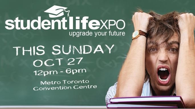 It's finally here!  Use new promo code "SUNDAY" for 10 Bonus Entries!   StudentLifeExpo.com