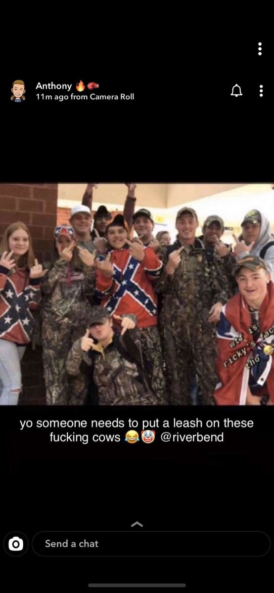 BLACKPAMANN's tweet photo. This is happening at a high school named riverbend located in Virginia....”nigger means cocky person “ https://t.co/LLmuU8OC5x