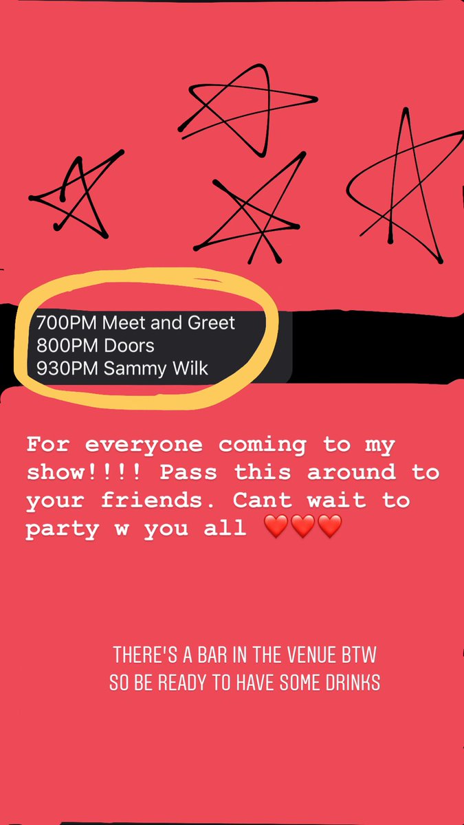 sammywilk's tweet image. LOS ANGELES. SHOW TOMORROW. EXCITED TO SEE YOU THERE