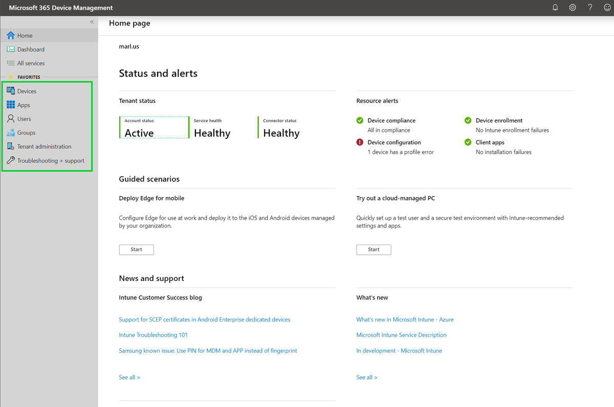 Microsoft Intune tweet media