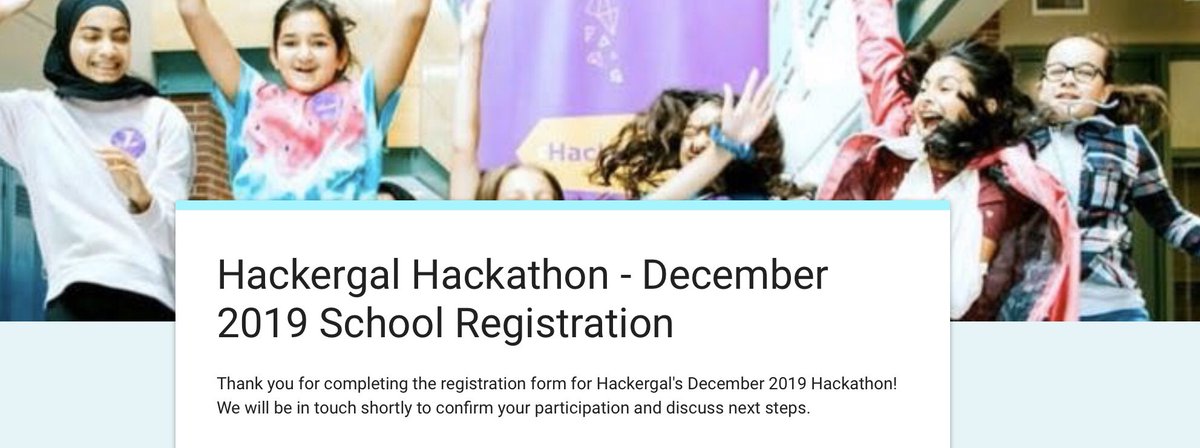 So excited! Our grade 6 girls are registered for #hackergal Let the coding begin!!
