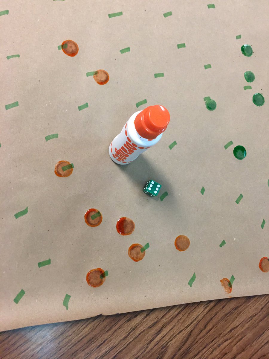 HaugRosalyn's tweet image. I’m a bit obsessed with these butcher paper activities!! So fun, thematic, and easy to differentiate!! It’s amazing what a dice, a few mini erasers and some hot dots can do!! #mathstations #butcherpaper #hotdots #differentiation #1lisd #kinder
