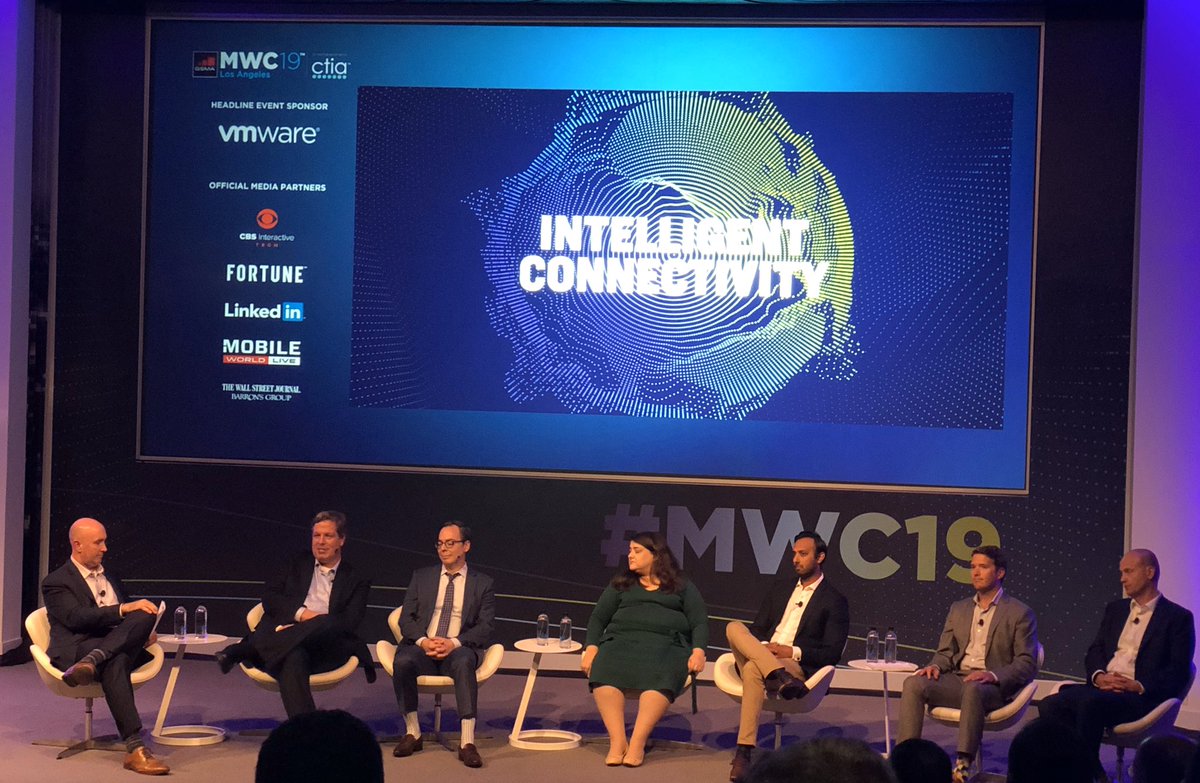 All-star panel in the 9th inning of #MWC19 @CTIA’s Everything Policy track features wireless legal advisors to all five @FCC commissioners + @NTIAgov.