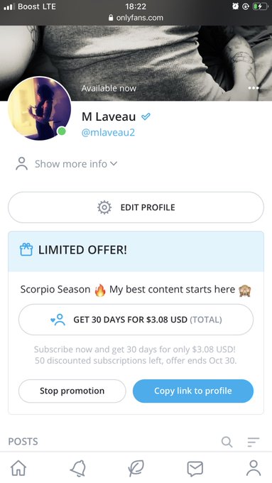 100 spots start the 🦂 Scorpio Season Daily content Drop. ‼️⬇️ $3.08 for your first 30 days 😱😱 https://t<a href="/tag/limitededition"class="tags"><span>#limitededition</span></a><a href="/tag/pinkedition"class="tags"><span>#pinkedition</span></a><a href="/tag/getthecheck"class="tags"><span>#getthecheck</span></a>