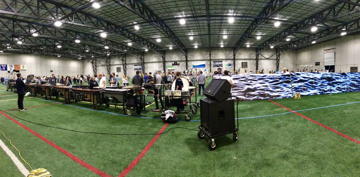 lakotaeastbands's tweet photo. Indoor rehearsal!  The sound is INCREDIBLE!  Wow! #wearelakota #boa2019 #marchingthunderhawks https://t.co/6V9SPoZ0Ty
