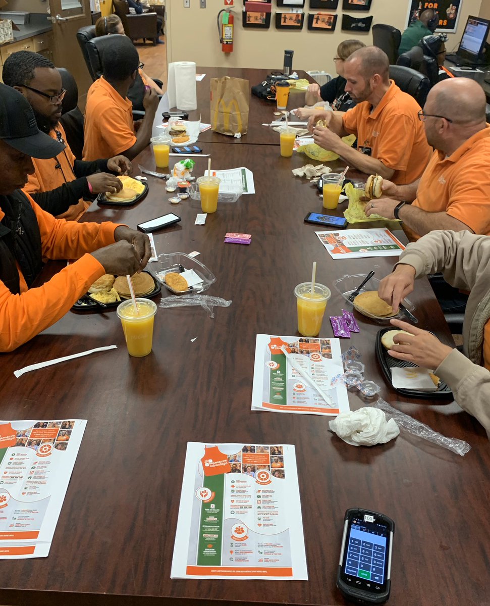 Enjoyed showing our appreciation to our MET team working together packing down crown bolt, discussing HD benefits and having breakfast.