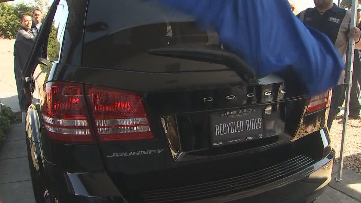 KTVU's tweet photo. #gilroyshooting victims on road to recovery gifted a refurbished SUV https://t.co/7lkXGeni1R https://t.co/neTl9KHAkm
