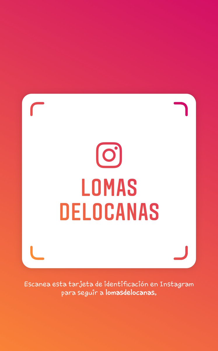 Lomasdelocanas's tweet photo. ¡Sígueme en Instagram! Nombre de usuario: lomasdelocanas
https://t.co/NVvUsZX1gu https://t.co/YEsPJMzr1x