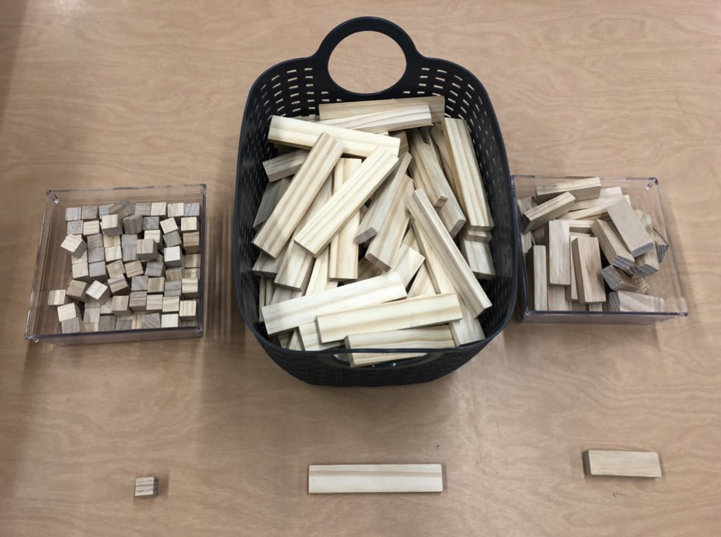 When the #LearningEnvironment is the #ThirdTeacher, materials are set up with intention and purpose. Ss are challenged to be thoughtful, engaged, and learning through #play (even during clean up) #sorting #math #inquirystance
