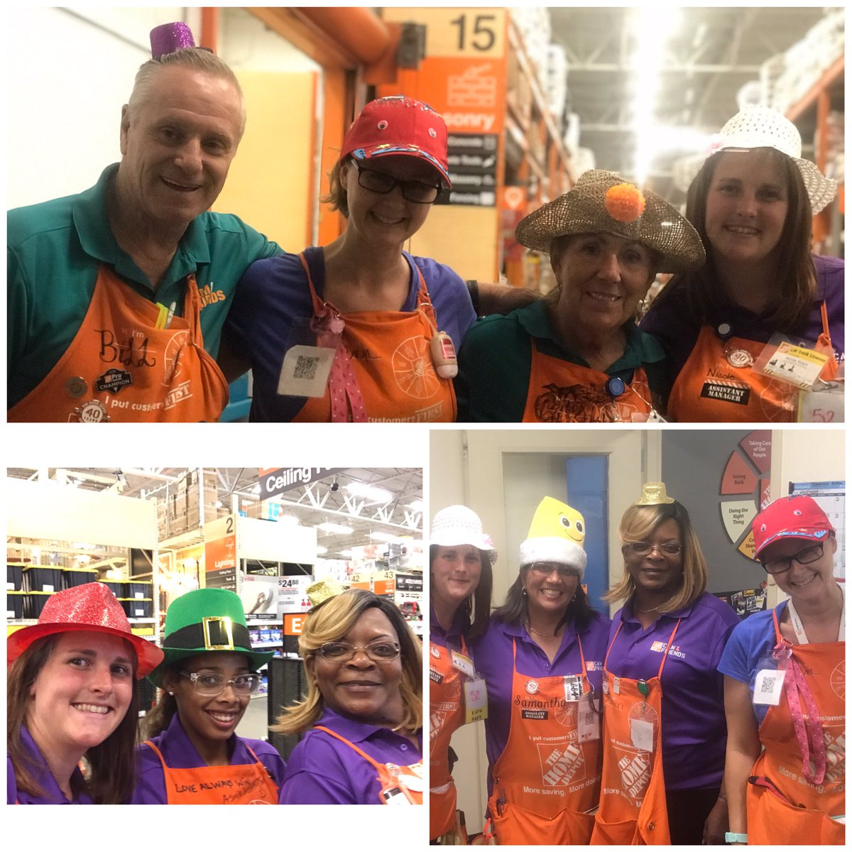 Celebrating Crazy hat day with a few from the team! Lots@of fun and laughs throughout the store! #CAMandFriends2019 #funatwork