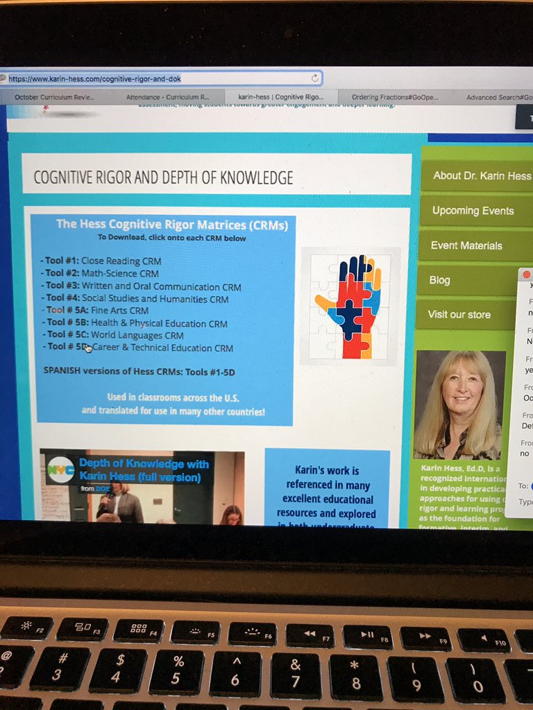 ebwood88's tweet photo. Learning about Hess Cognitive Rigo Matrix... new tool to me!@NCSLMA @ncdpiDTL @LauraBLong #goopenc @OERCommons @CaswellSchools https://t.co/NX5YK9oLIf