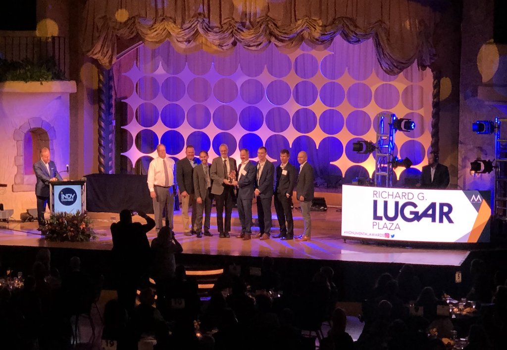 Indy Chamber (@indychamber) on Twitter photo The 2019 #MonumentalAwards winner goes to…drum roll please…Richard G. Lugar Plaza submitted by <a href="/REA_site/">Rundell Ernstberger Associates</a>! Congratulations! The 2019 #MonumentalAwards winner goes to…drum roll please…Richard G. Lugar Plaza submitted by <a href="/REA_site/">Rundell Ernstberger Associates</a>! Congratulations!