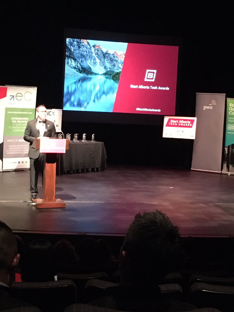 Proud to a founding partner of the #startalberta tech awards tonight. Pumped to hear the winners!! @pwc_tech