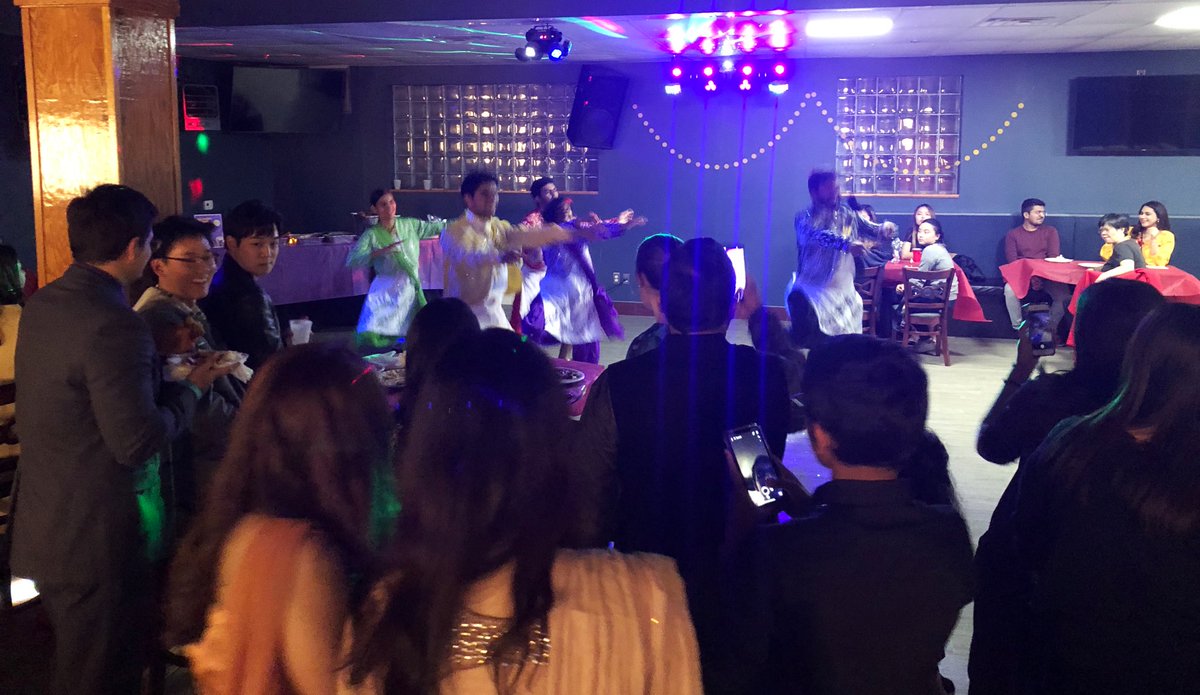 AustenParrish's tweet photo. Wonderful evening for #APALSA’s Annual Bollywood night. Spectacular dancing and great food. Thanks to the executive board for inviting me and for a tremendous event. Nice seeing Deans McFadden and Orenstein, and Profs. Wallace and Weng too. https://t.co/zFW5aXBWo6