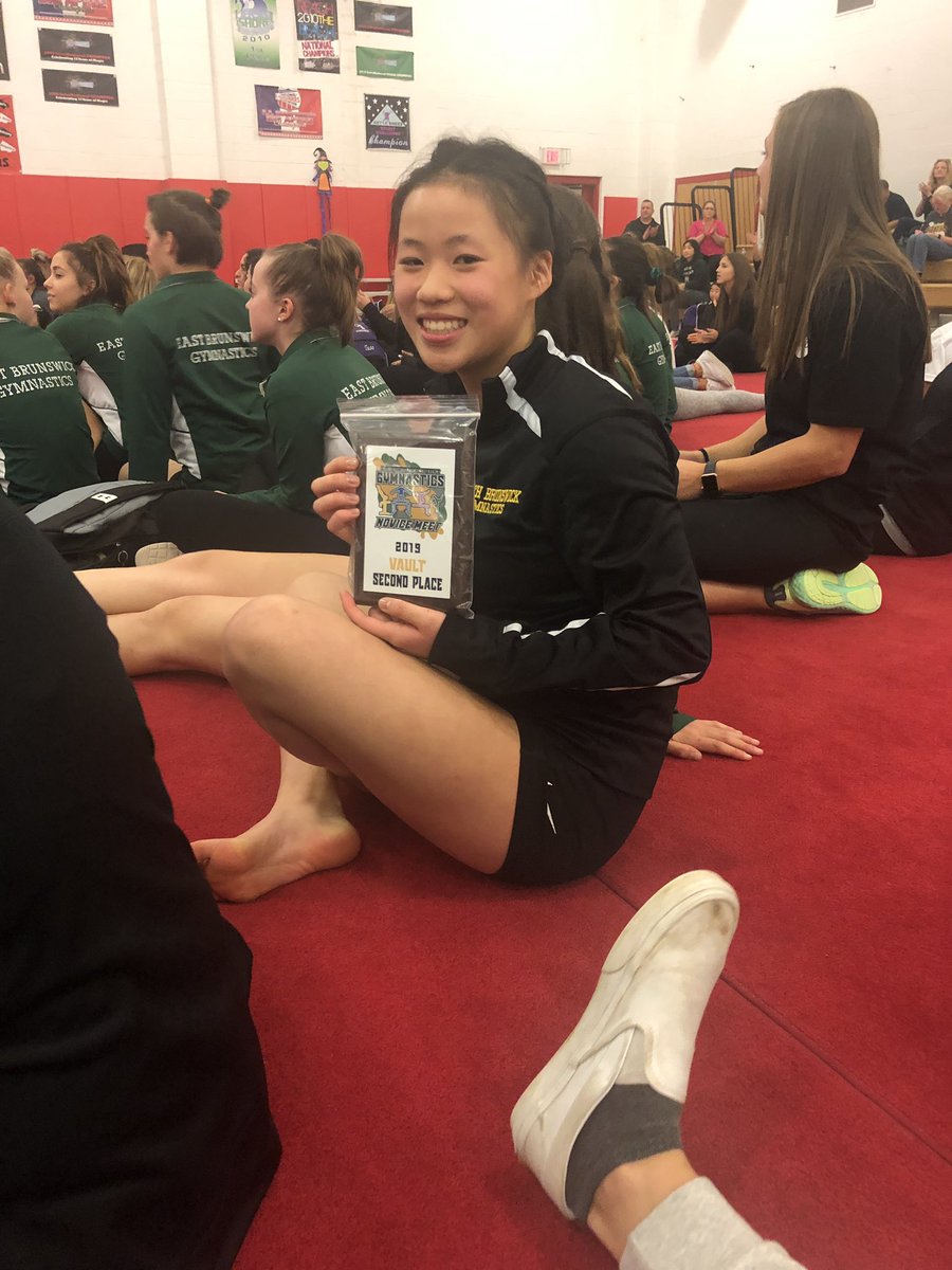 sbhs_gymnastics's tweet photo. Such an awesome Novice GMC meet! Hana is 2nd on vault, we honored our seniors Anushka &amp; Sarah, Ryley was named to the All-GMC team, and Coach Henning was named Assistant GMC Coach of the Year! @GoSBVikings @PE_carlson @StefShoro @CWOBrien1 https://t.co/WpVX8MNiV6