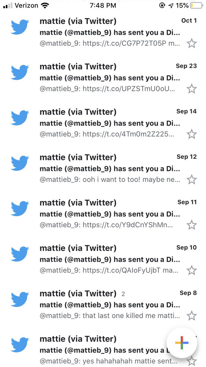 HaileyNeels's tweet photo. Me checking the *social* tab on gmail @mattieb_9 thanks for being my social life https://t.co/37uDKJEkbk