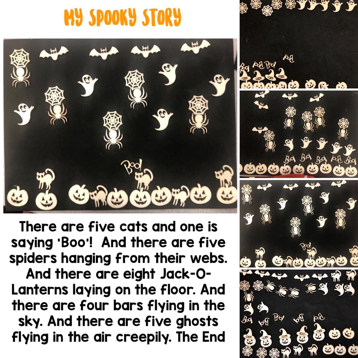 FDK_Lightning's tweet image. Using Halloween shapes to tell spooky stories! #literacybehaviours #spookystorytelling #spookystories #kindergarten #orallanguage