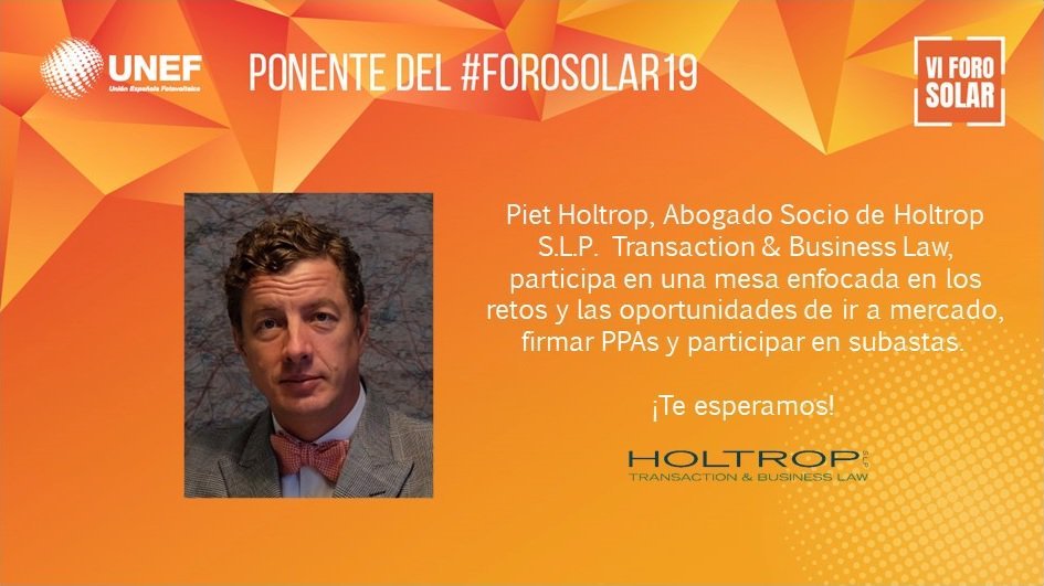 MediosTec21_Vva's tweet photo. #ForoSolar19 #VIForoSolar
☀️#PPA para los consumidores y las oportunidades de mercado para la financiación de proyectos solares
@pietholtrop 🗣️:
"La nueva directiva del mercado eléctrico de @EU_Commission nos brinda nuevas 🛠️ para estructurar y financiar proyectos fotovoltaicos" https://t.co/iesDucmHm5