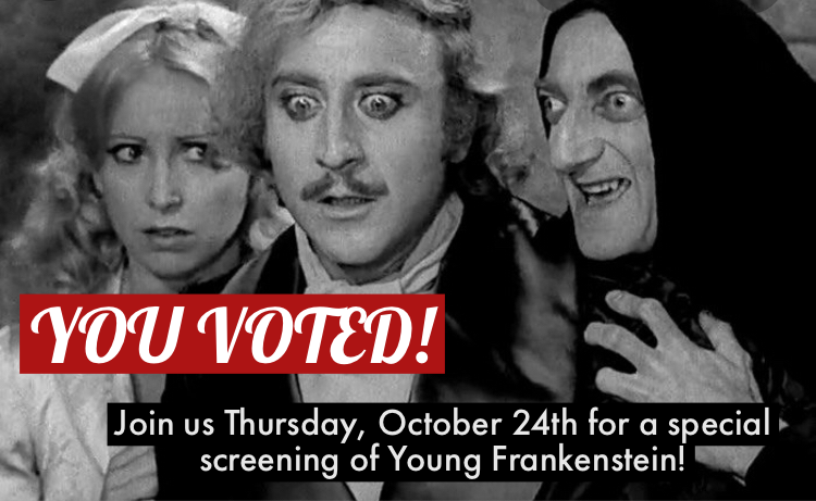 DehopC's tweet photo. Thank you to everyone who voted! We will be playing Young Frankenstein tomorrow night starting at 7:45 pm ✨ Join us upstairs in our theater room for cinema-style popcorn 🍿 &amp; our featured beer, Premium Lager 🍻 Prost!

#lagerd #lagerlife #lager #youngfrankenstein #dehops https://t.co/UR8RXZhHZG