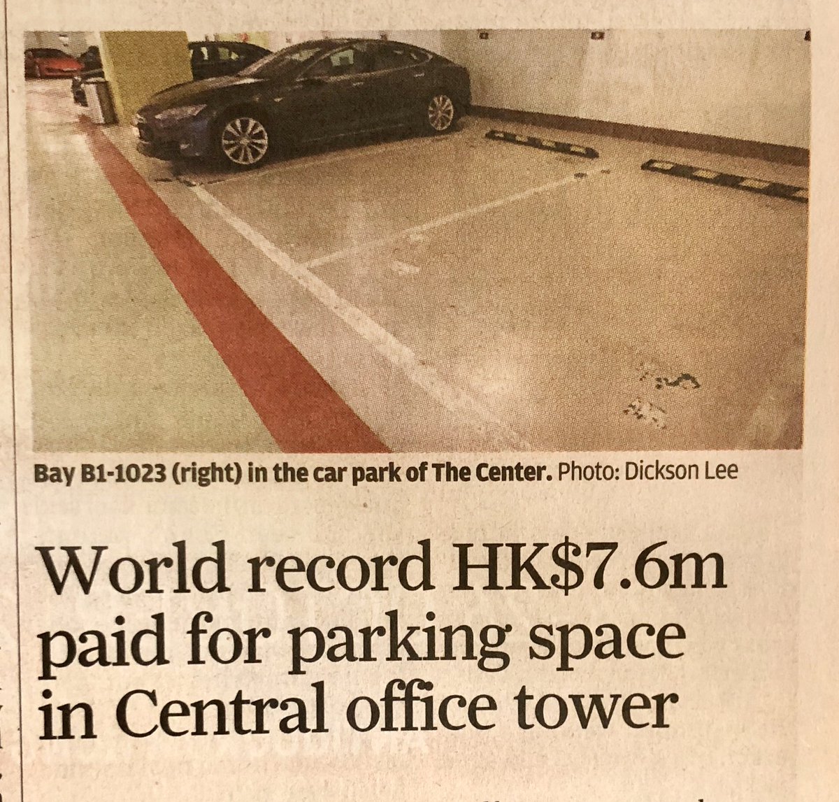 wow, finally we have 'normal' news again from #Hongkong : another crazy real estate price record🙄68,800 Euro/sqm🤷🏽‍♂️