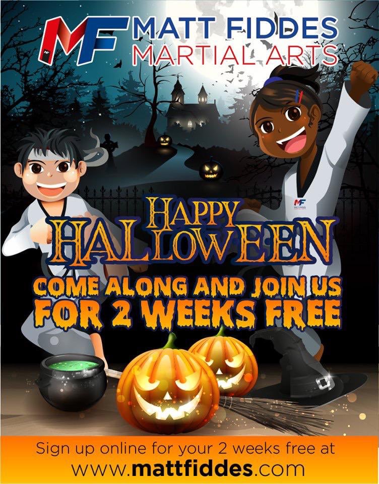 mfnorthdevon's tweet photo. 👻👻👻SPOOKTACULAR HALLOWEEN SPECIAL👻👻👻 
Come and try any of our classes during halloween and not only will you have some spooky halloween fun but you can also come dressed in your most scary costumes 
Visit https://t.co/4QQhywt0jU to claim your free trial space @MattFiddesUK https://t.co/dPpjIfzRna