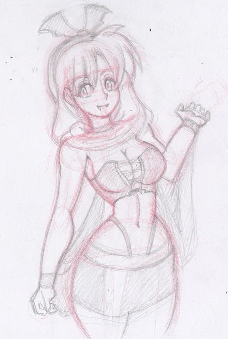 ハロウィン描く気は無かったんだけど、ハロウィン⇒吸血鬼⇒ティナ!?という謎の連想が舞い降りたのでそれっぽいの描いたよ 