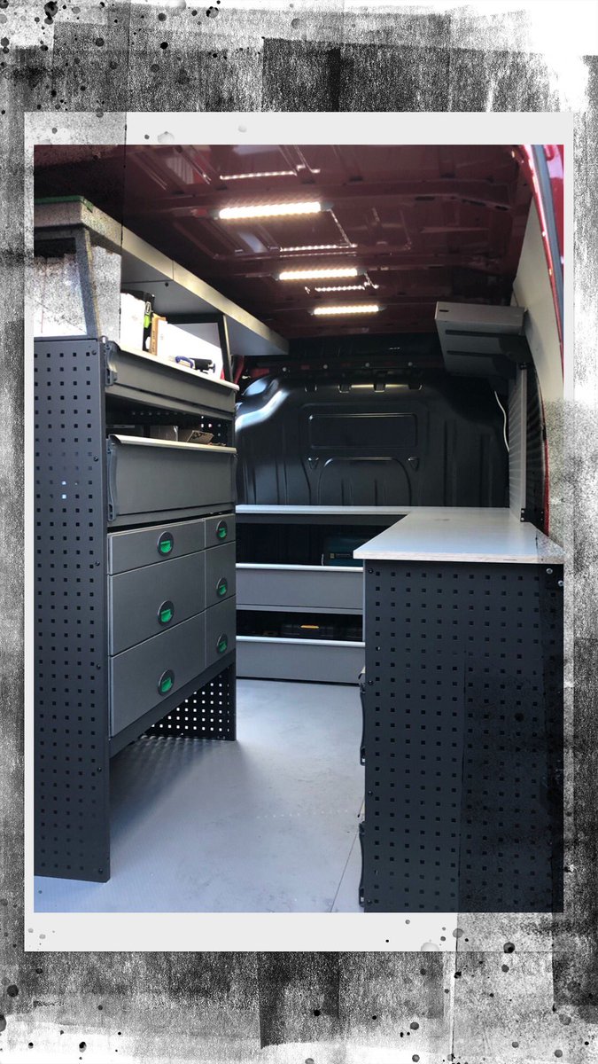 Check out our latest install for a Locksmith! Fully customisable racking, LED lighting and 240V electrics. 👌🏻

#locksmith #van #racking #organised