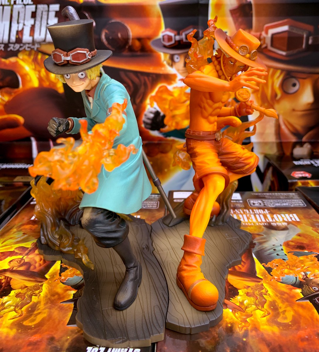 タイトーfステーション プレ葉浜北店 בטוויטר 景品入荷情報 劇場版 One Piece Stampede Brother Hood Sabo Portgas D Ace 各1種 入荷致しました ２つ並べて飾ることが出来るエースとサボのフィギュアです ᴗ و プレ葉 プライズ