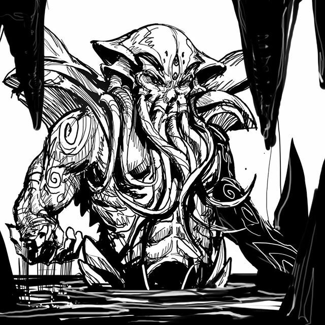 jameswubat's tweet photo. ancient is #cthulhu 's ancient tribal sleeve
.
.
.
.
.
.
#inktober #inktober2019 #inktoberancient #inktoberday23 #inktoberday23ancient  #cthulhumythos  #lovecraftian #cthulhuart #cosmichorror https://t.co/zLhHlXwDKX https://t.co/PbxH0reeDT