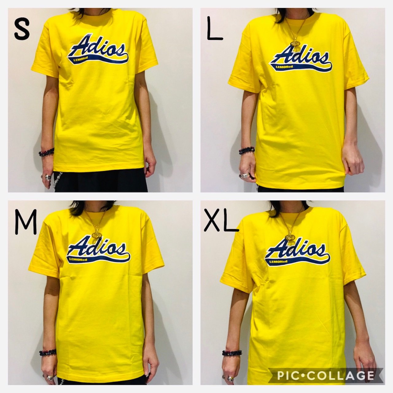 レモネードショップ hide Adios アディオス Tシャツ イエロー