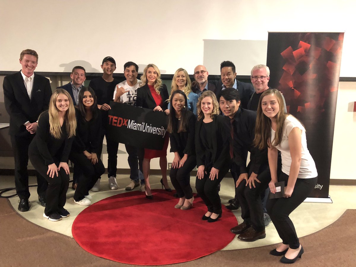 RenateJCrawford's tweet photo. Thank you to the #MiamiOH @TEDx organization for bringing this exciting event back to @miamiuniversity for the first time in 3 years. Tonight’s 2020 Vision event featured 6 distinguished and passionate speakers from across the country. Thank you for inspiring us. https://t.co/xjC0D9bRtR
