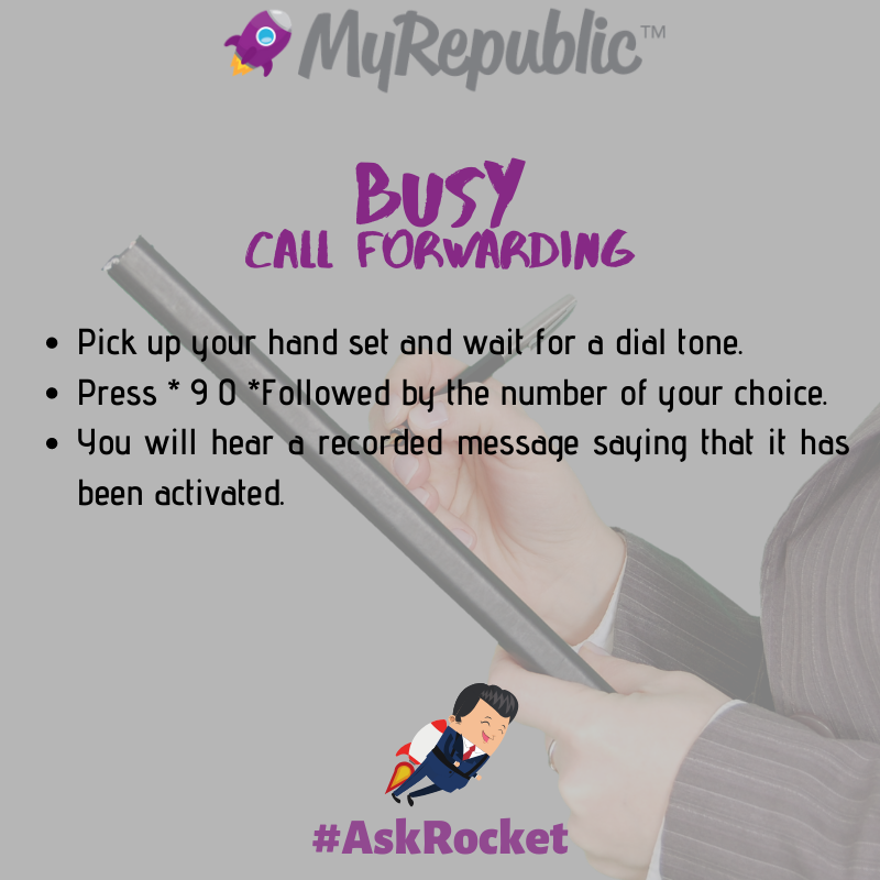 MyRepublicAU's tweet photo. Want to set up call forwarding on your home phone? Rocket’s got you covered! #AskRocket
Learn more: https://t.co/fguMh079Zk (Page 5) https://t.co/gzrbS5VtiH