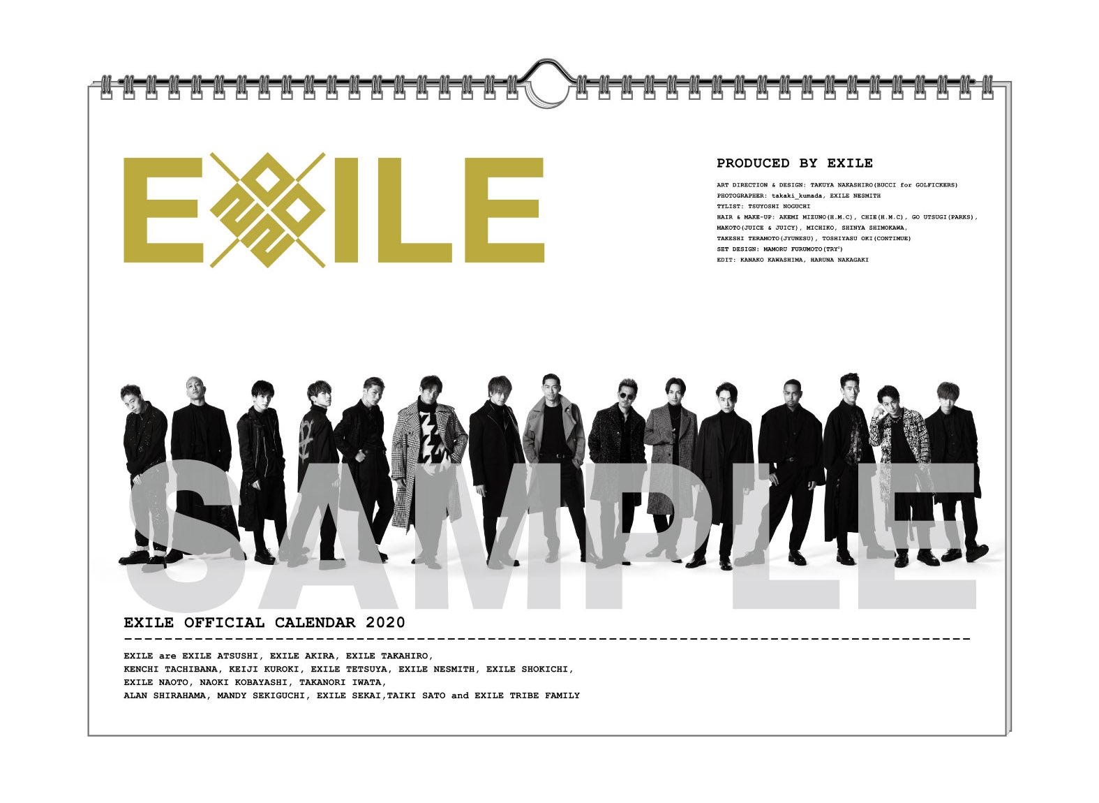 室外 EXILE TAKAHIRO カレンダー 背景あり クリアチャーム | www