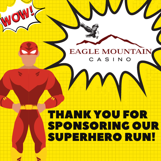 Another #Sponsor for the #SuperheroRun on Saturday, Nov. 9th!  Register today at ow.ly/iRsB50wSpot for the 2K, 5K, or 10K! Bring the #kids and the #dogs!  #2019CASASHR #EagleMountainCasino