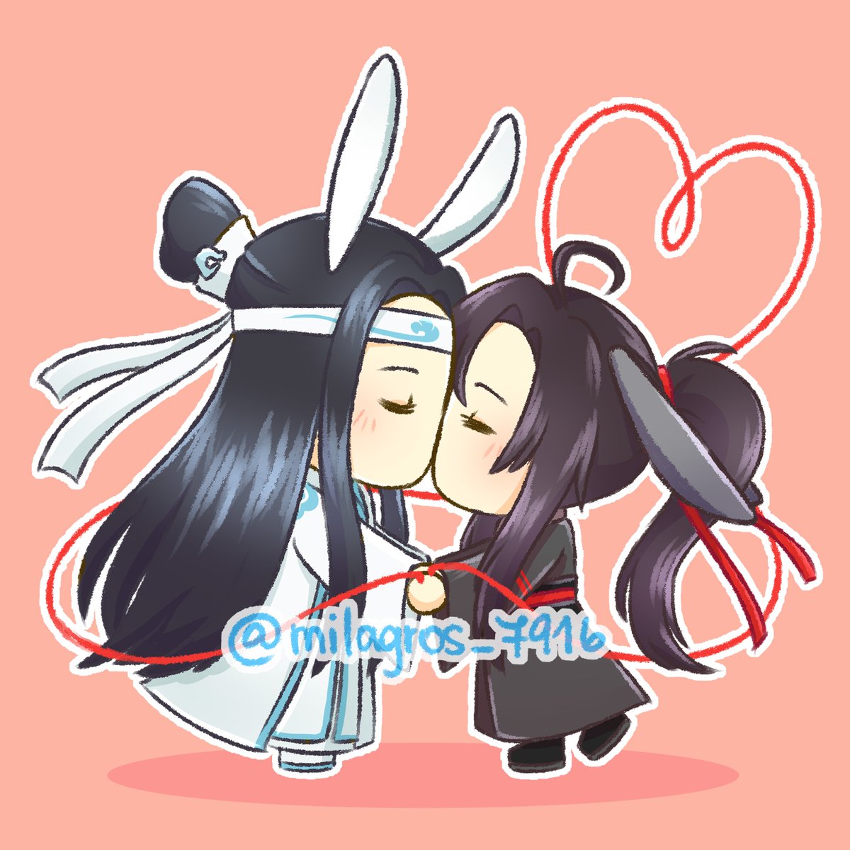 milangachan's tweet photo. Uno de los stickers que estaré vendiendo en la #WifiFest UvU (evento sobre #MoDaoZuShi)
PD: ME FALTA UN CHINGO Y QUIERO LLORAR AY https://t.co/uzYPOgoALm