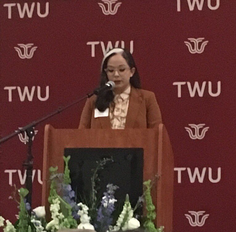 Inspiring night with TWU’s 84 traditional and transfer Terry Scholars!  #brightfuture