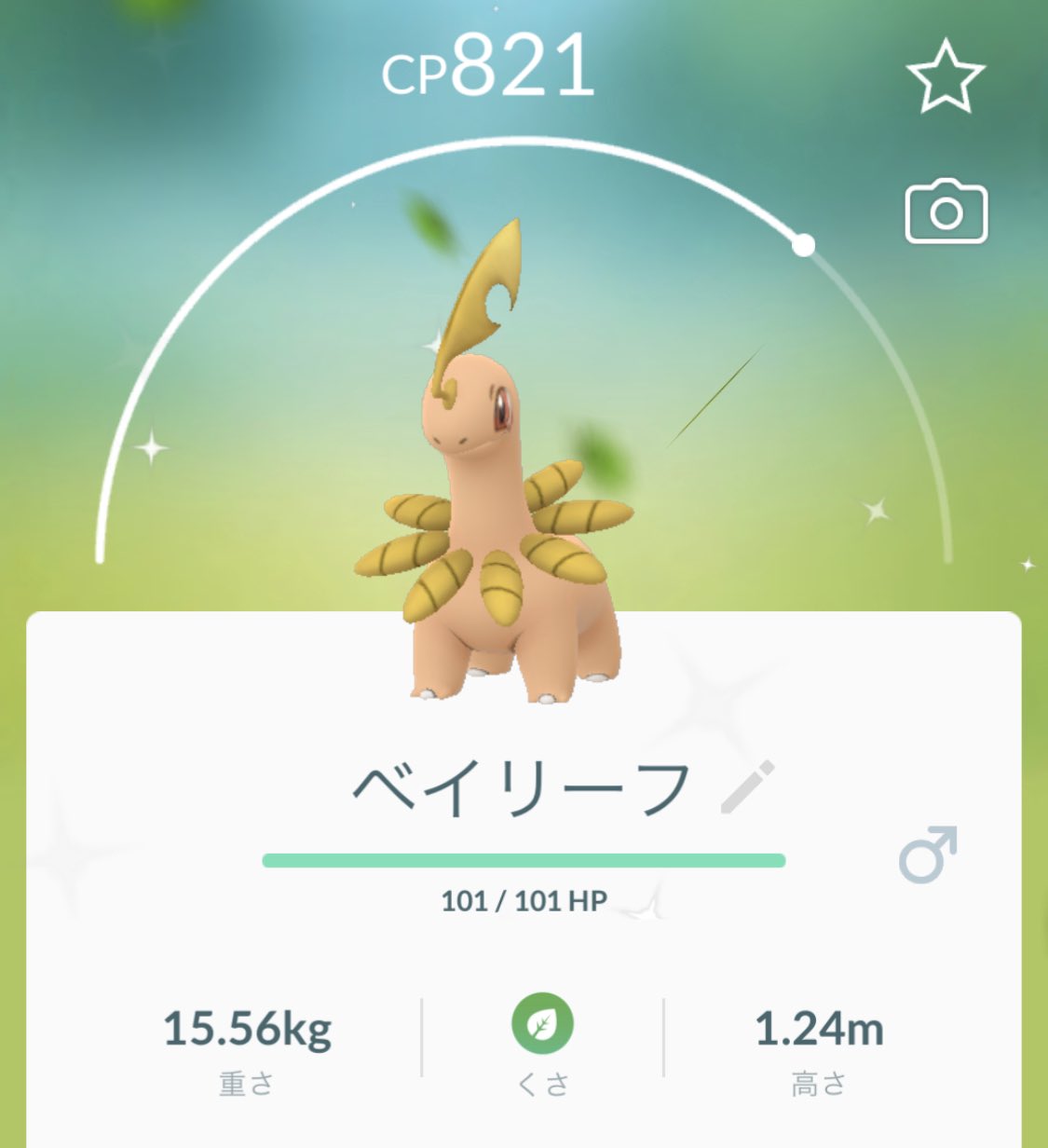 元宮秀介 ポケモン公式攻略本 色違いのチコリータをベイリーフに進化させたよ めざせメガニウム ポケモンgo Pokemongo T Co Sgo634mwrz Twitter